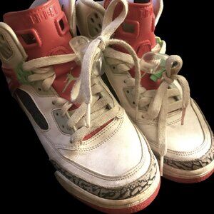 Nike Air Jordan 2015 Spizike GS basketball shoes white poison red green